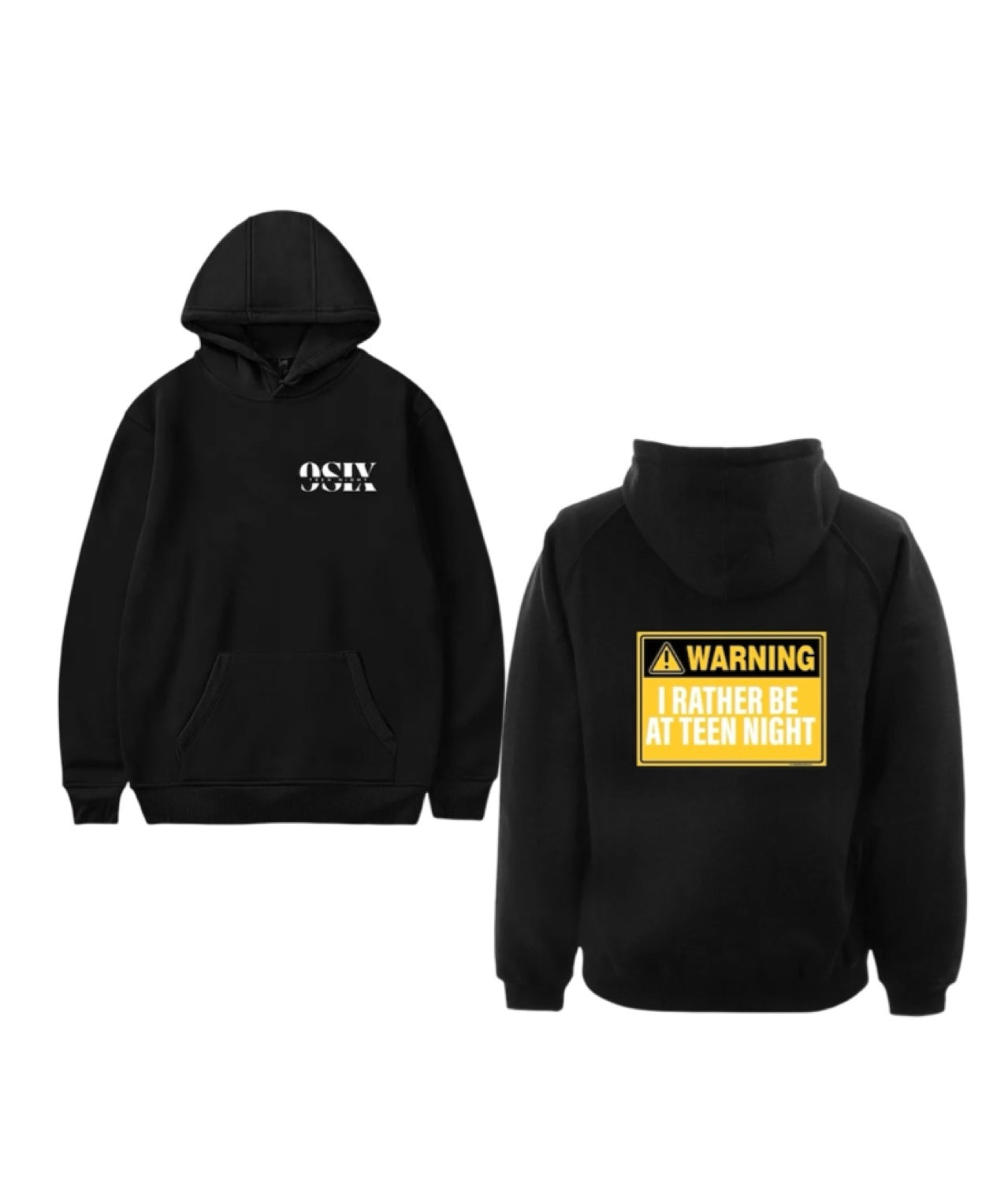 ‘Warning’ Hoodies